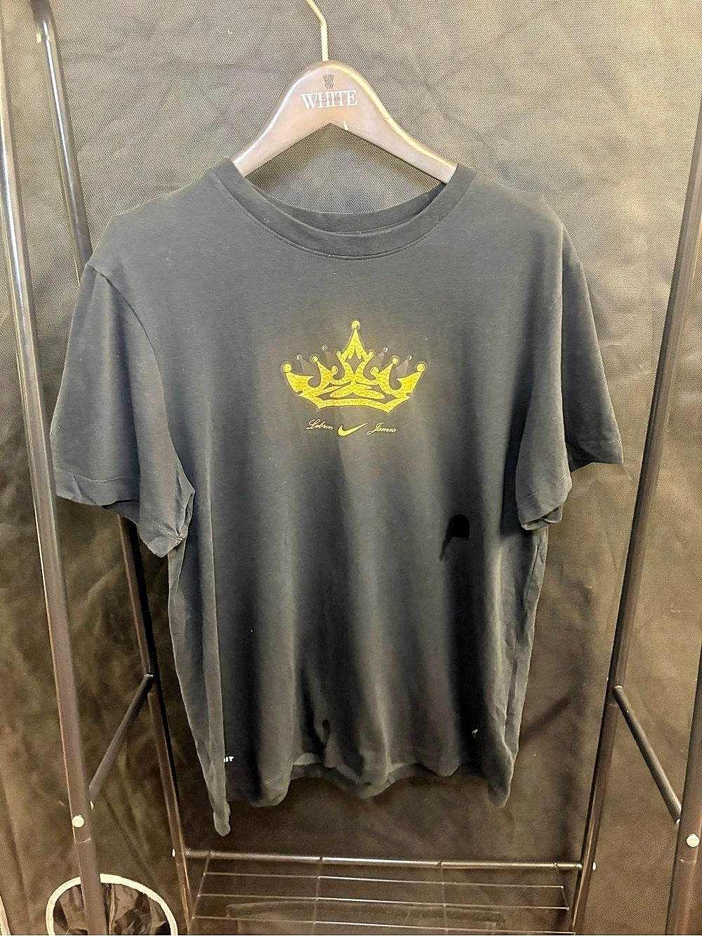 Nike LeBron Dri-FIT Hand-Drawn Crown T-Shirt Black Medium